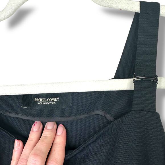 Rachel Comey NWOT Black Alcott Square Neckline Drop Crotch Casual Twill Jumpsuit - Picture 10 of 13